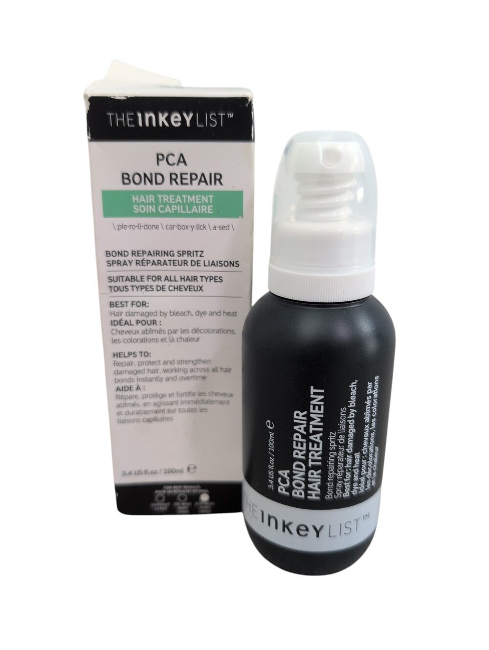 The Inkey List PCA Bond Repair Hair Treatment, 3.4 Fl Oz Spritz